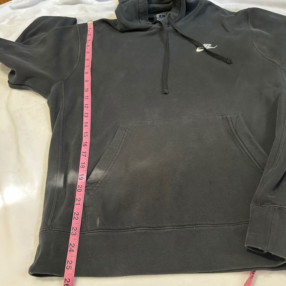 Nike Mens Sportswear fleece pullover hoodie Black Size M - Picture 9 of 12